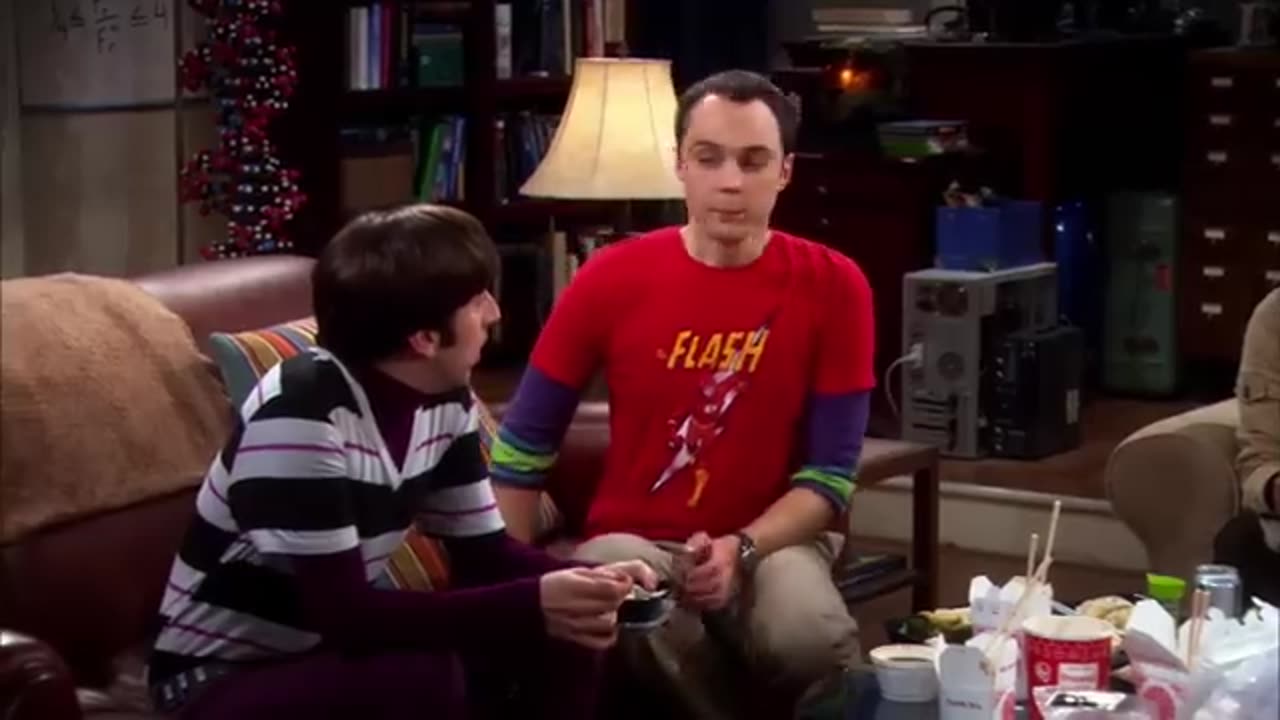 Kripke sits in Sheldon's spot - The Big Bang Theory