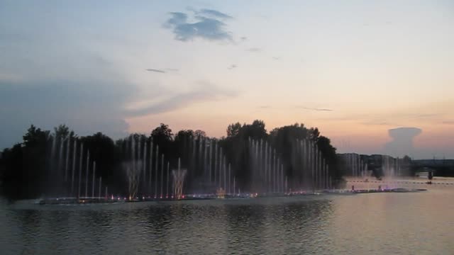 Dancing fountains in Vinnitsa
