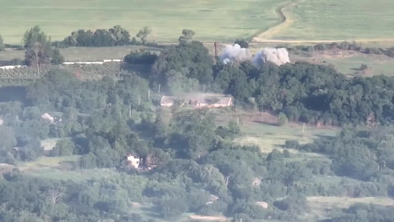 Ukraine War - Destruction of a storage facility with ammunition