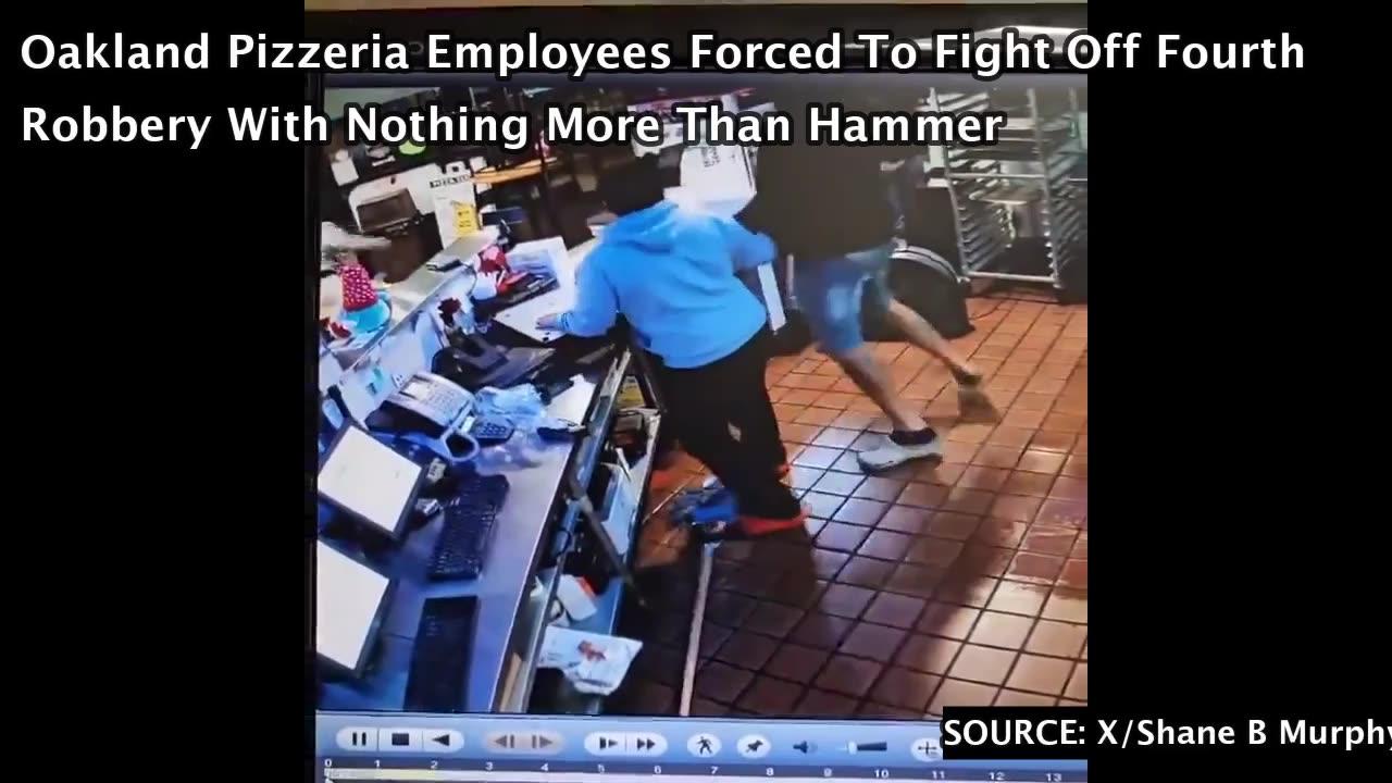 Oakland Pizzeria Employees Forced To Fight Off Fourth Robbery With Nothing More Than Hammer