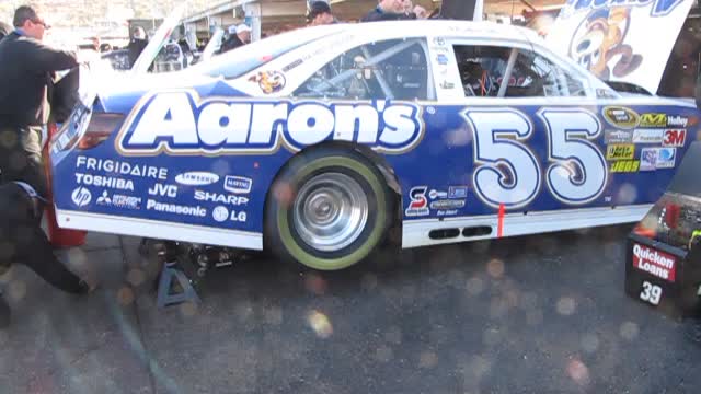 Phoenix raceway garage 2012, prior to the race.