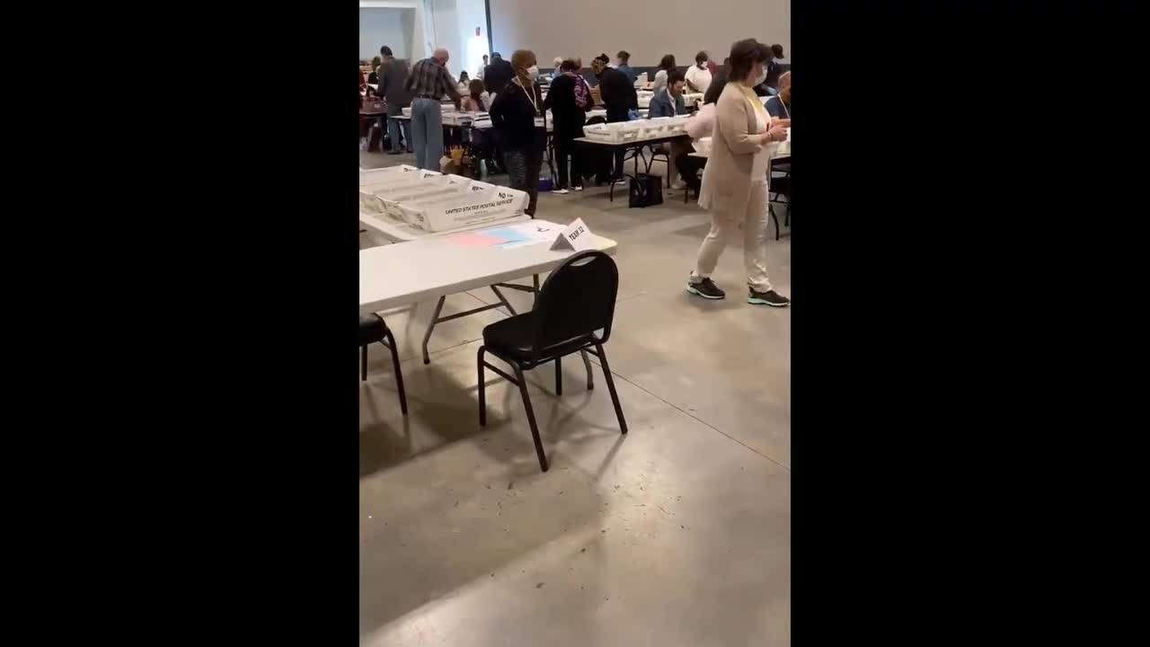 Georgia poll watcher @ at the GA recount standing miles away, might as well be on the moon