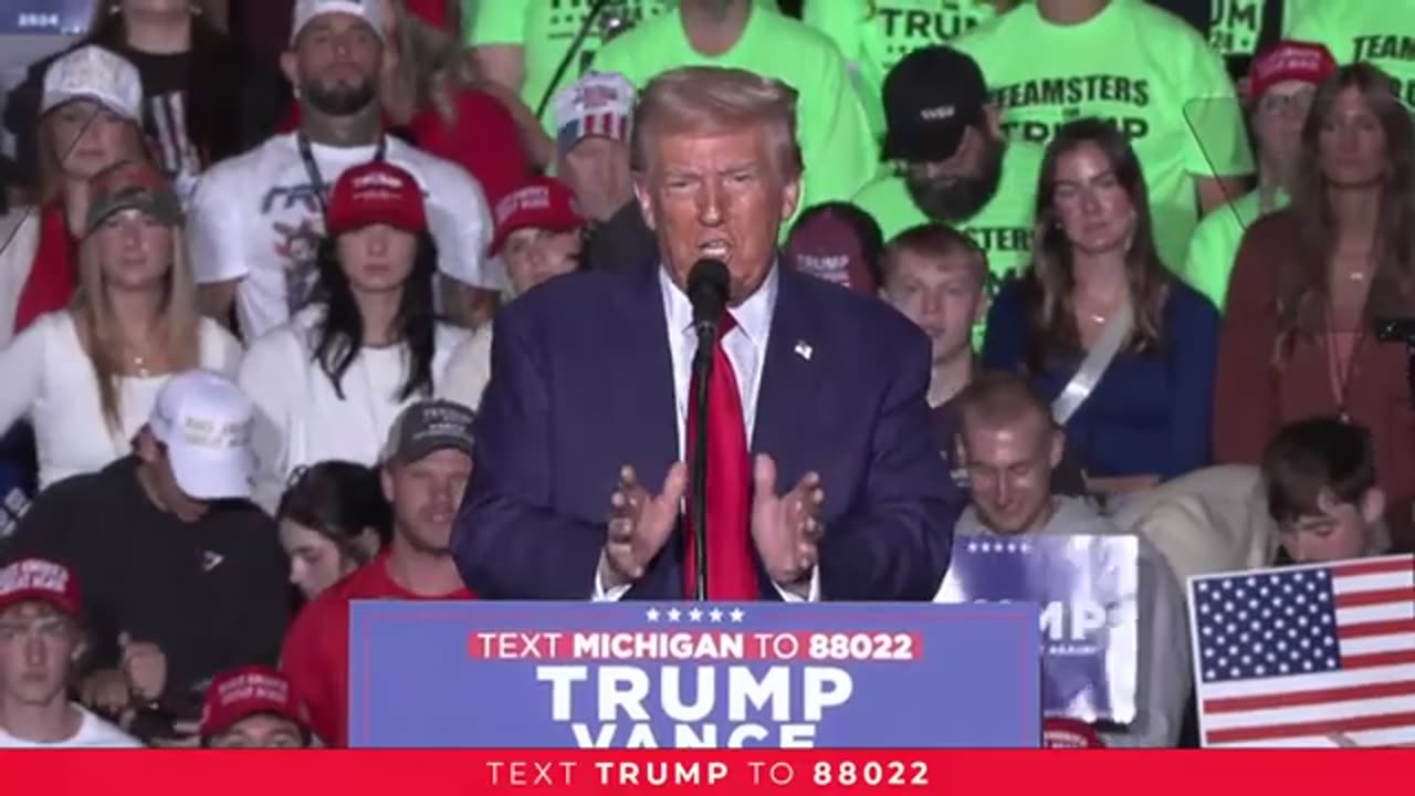 President Trump in Saginaw, MI