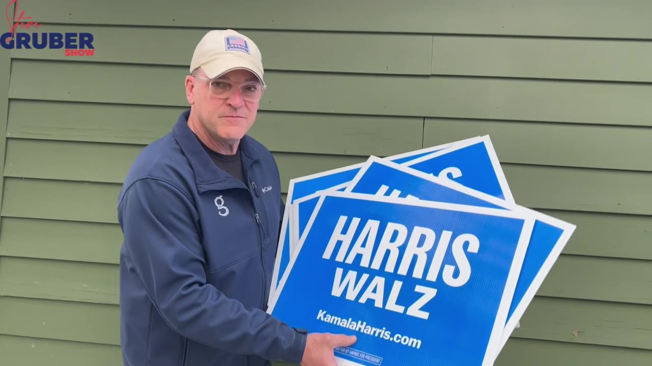 Taking out the trash left by Kamala Harris supporters