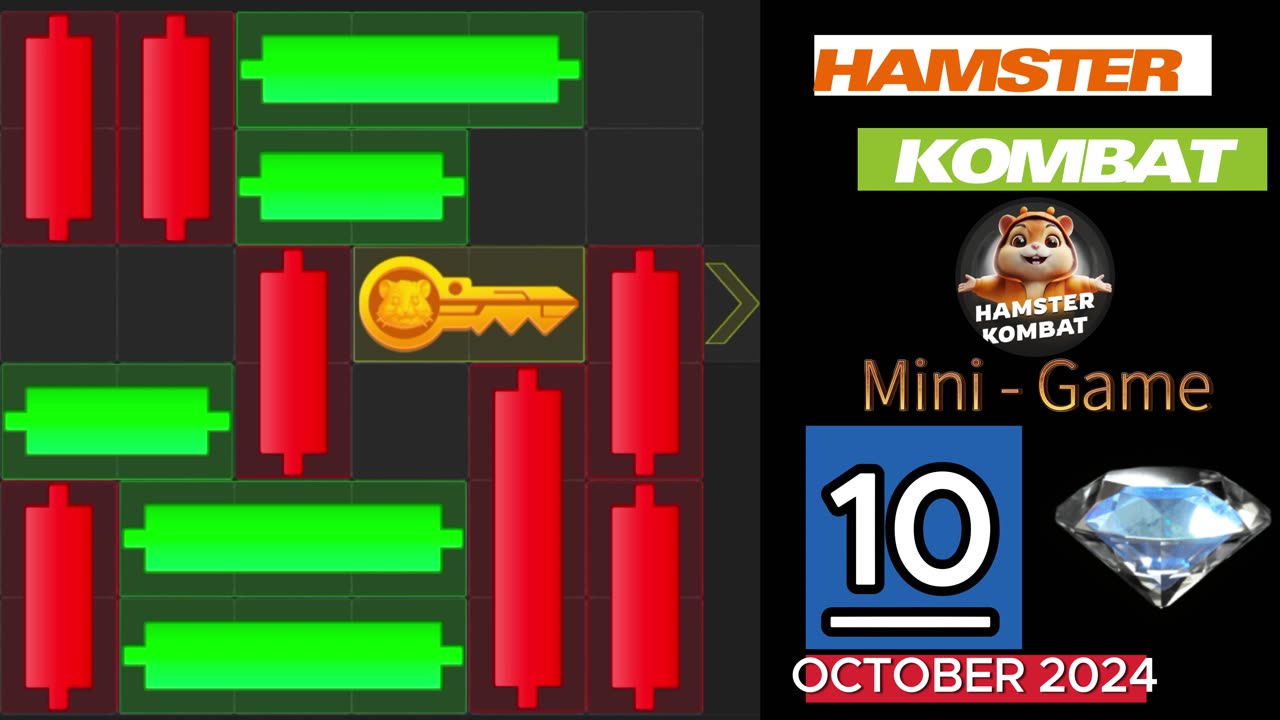 10th October Hamster Kombat Daily Mini-Game Puzzle Solved #hamstercombat #minigame