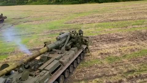 Russian Nuclear Artillery Action During Special Military Operation in Ukraine. II 2S7 Pion 203mm