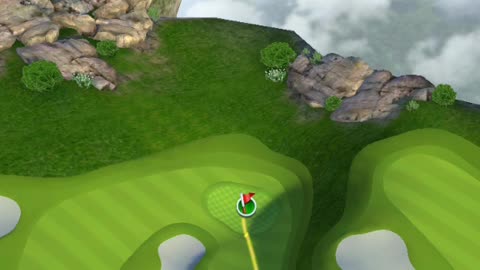 Golf Rival Cloud Sea Hole 6 Par 4. (How to get a hole in one every millionth time)