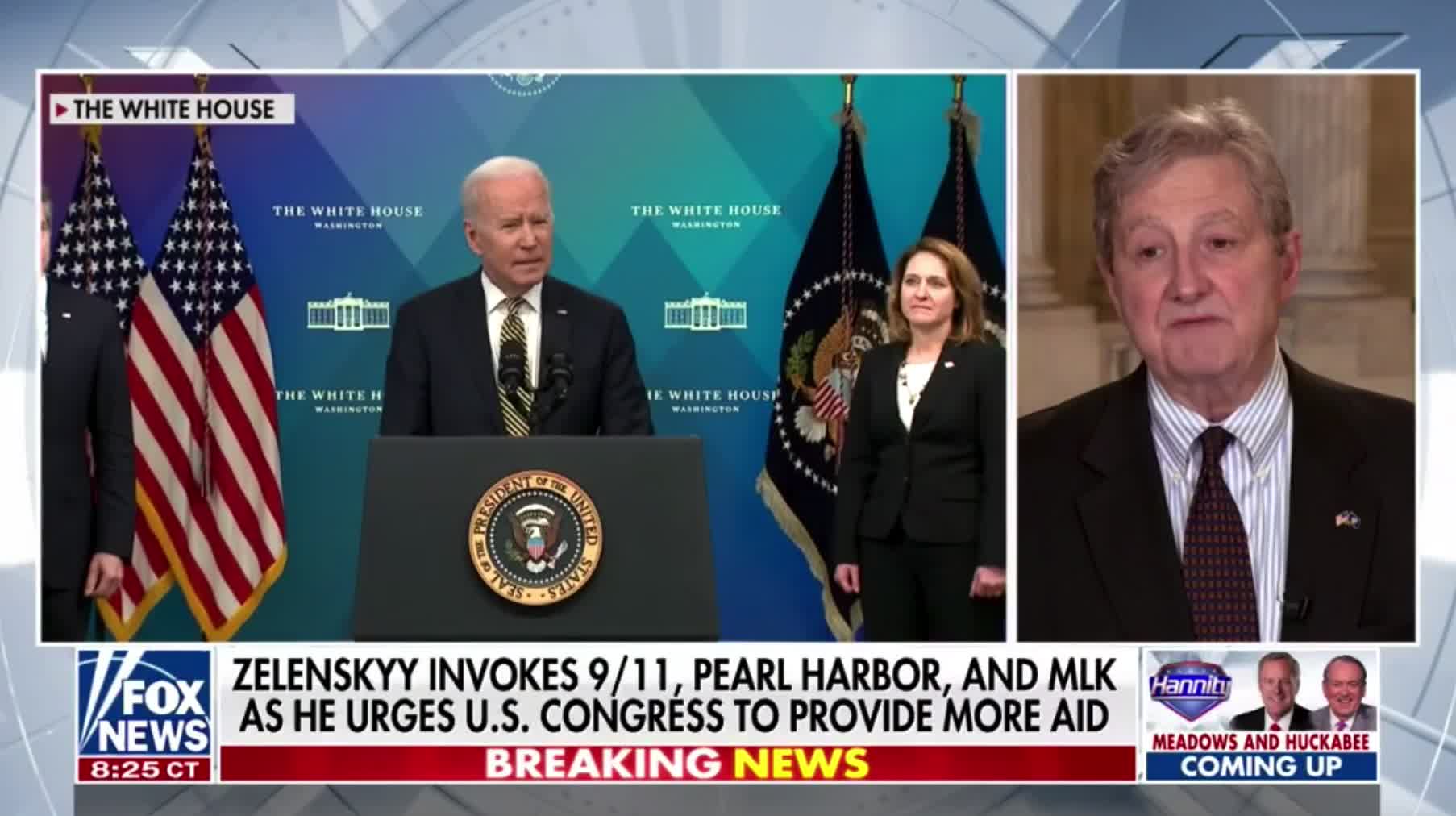 Sen. John Kennedy says that Biden "has gotten it right once in a row" with sanctions against Russia