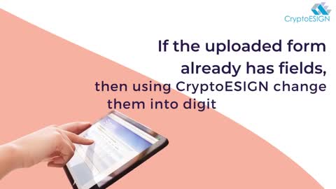 Create fillable fields in a form using CryptoESIGN.