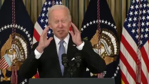 Biden Says "I'm Going to Get in Real Trouble" for Answering a Reporters Question!