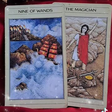 Nine of Wands and Magician Card