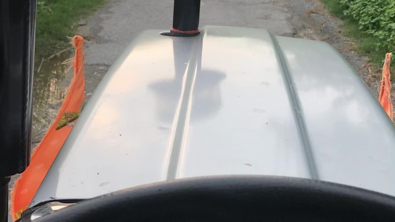 Tractor driving and safe for them