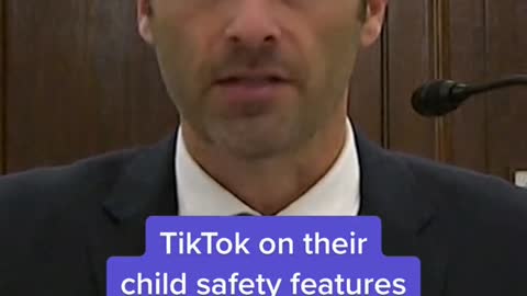 TikTok on their child safety features