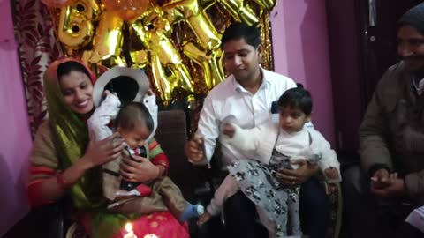 Celebrating birthday in India with family