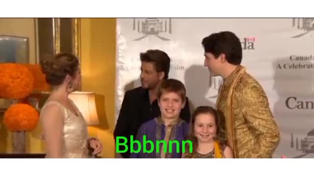 The Prime Minister of Canada Justin Tudor and Shah Rukh Khan