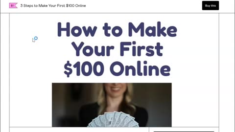 How to make your first $100 online?