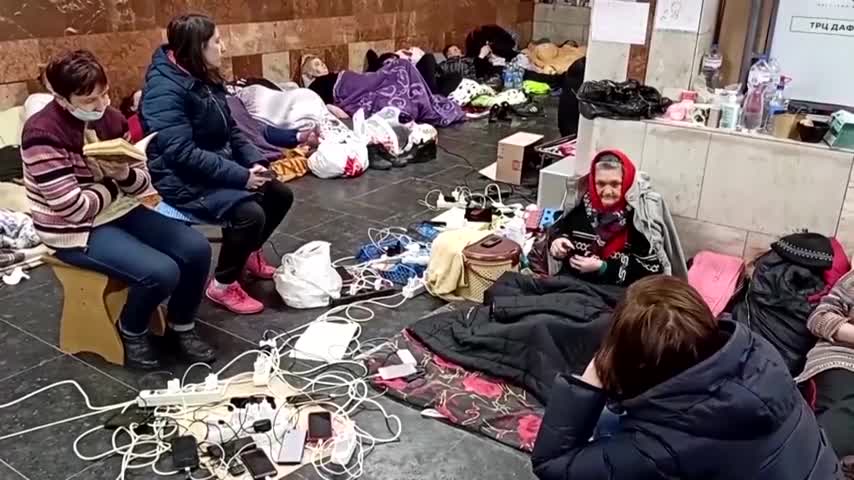 'I'm scared': Life inside Kharkiv's bomb shelters