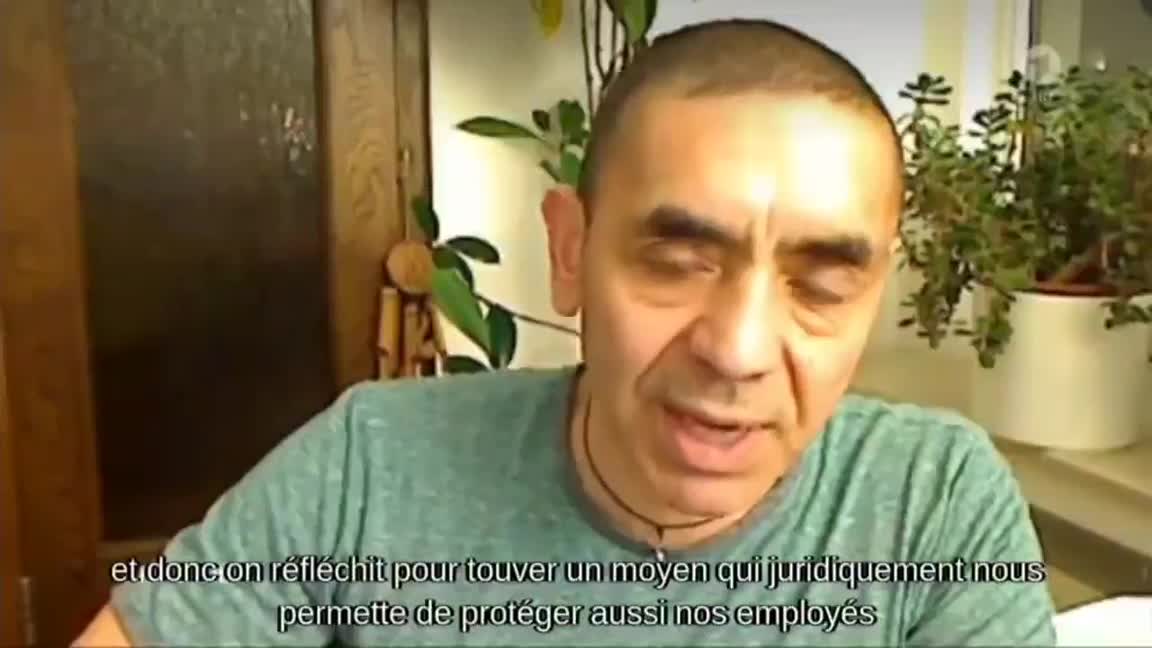 L'un des créateurs du "vaccin" Pfizer, Ugur Sahin explique qu'il refuse de se faire injecter...