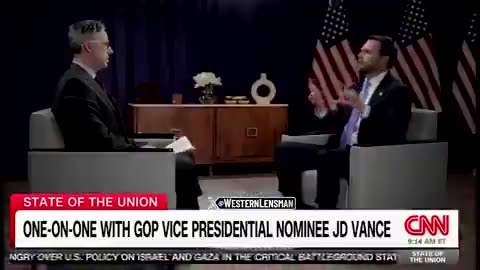 JD Vance Calls Out CNN's Jake Tapper for False 'War Tribunal' Claim About Trump