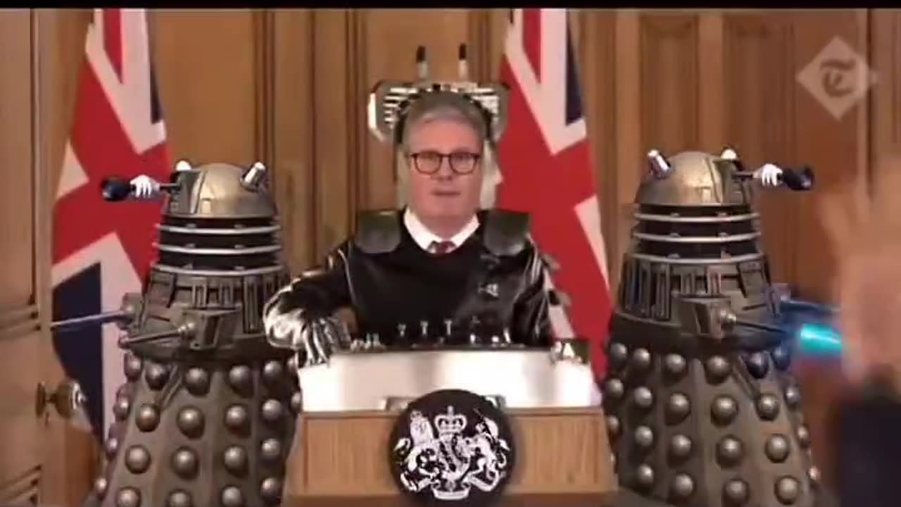 Starmer Uses Daleks To Exstarminate the UK. Freedom of Speech Starmageddon