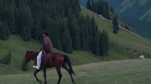 prairie riding a horse