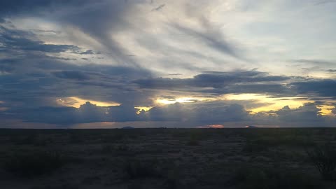 Sunset In The Land Of Enchantment In Hyperlapse Speed