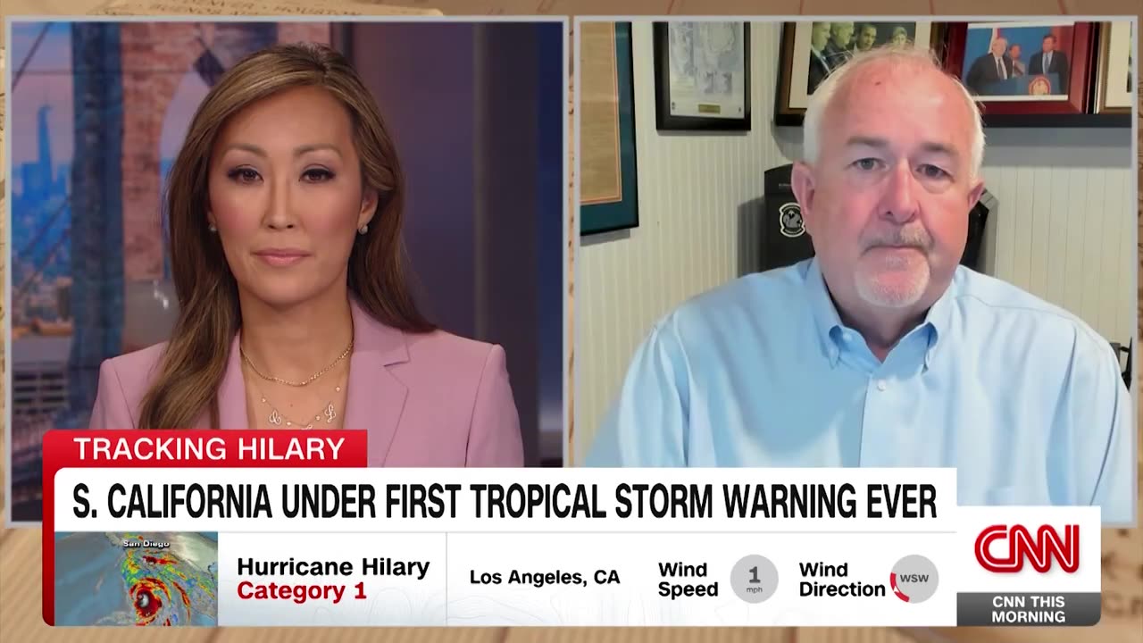 California governor declares state of emergency as Hurricane Hilary shrinks