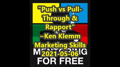 Push vs Pull -Through & Rapport