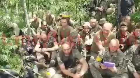 Another video with Ukrainians forced into a bad situation and realising they cannot fight