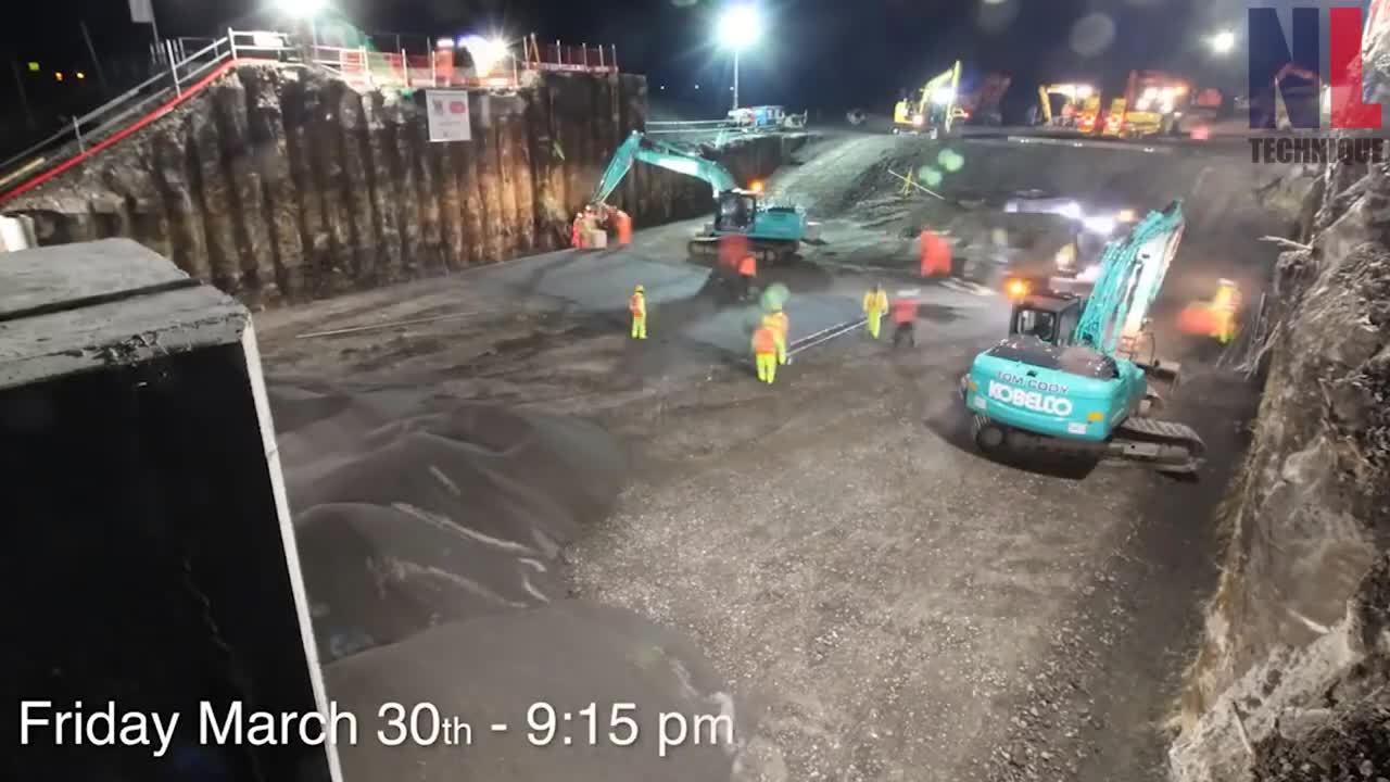Amazing Intelligent Concrete Road Construction Process With Modern Machines And Skillful Workers