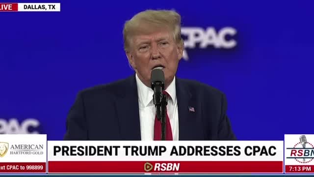 President Trump Speaking at CPAC August 6