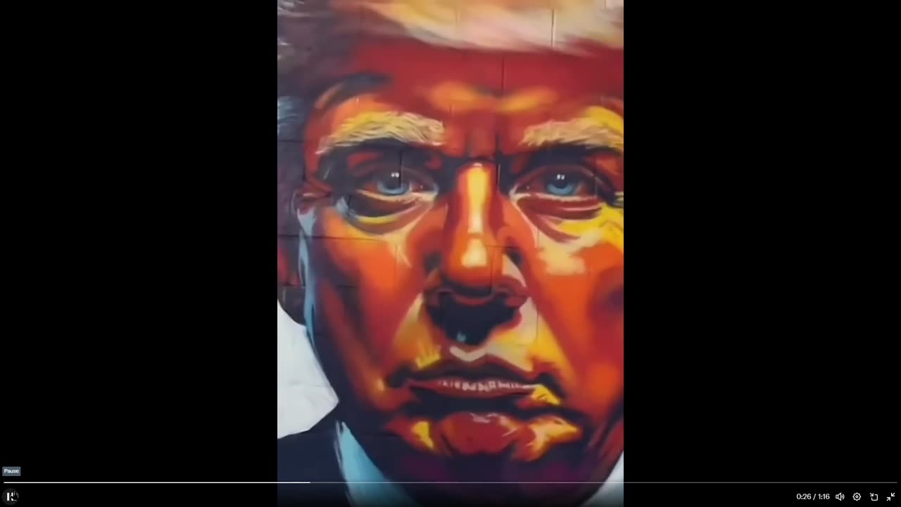 Graffiti artists in the hood are painting murals of Trump You know we’re winning