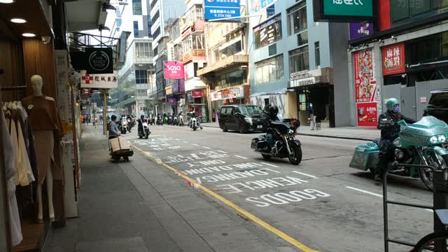 Meet the Harry Motorcycles in Tsimshatsui, Hong Kong 17.1.2021 morning