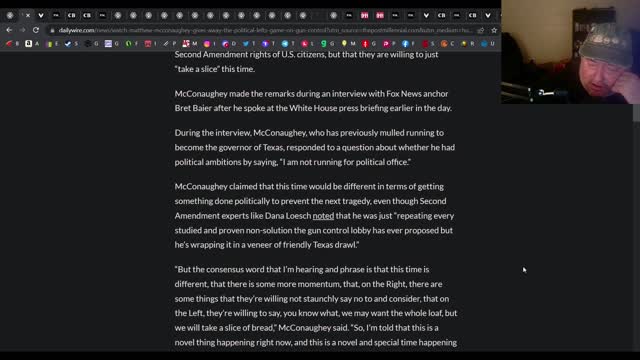 Matthew McConaughey is a moron when it comes to gun laws