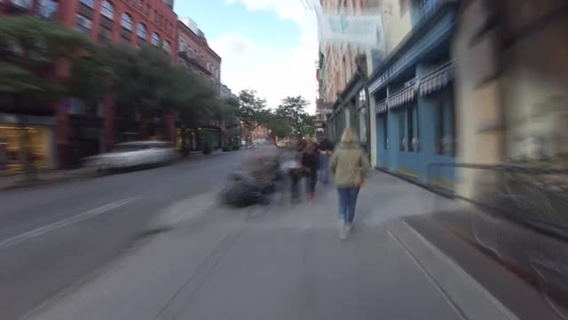 Awesome Time Lapse Video of People Walking on Sidewalks.