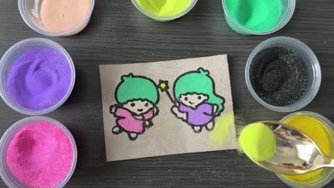 Satisfying Sand Painting The Cute Angels