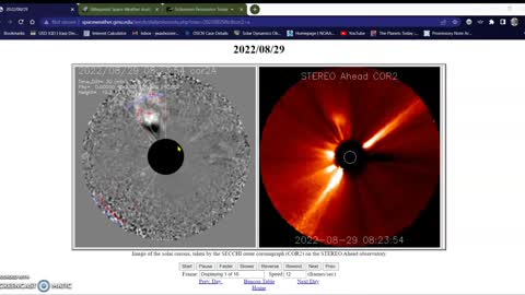 M-Flares & Inbound CME, missing data 08-29-22