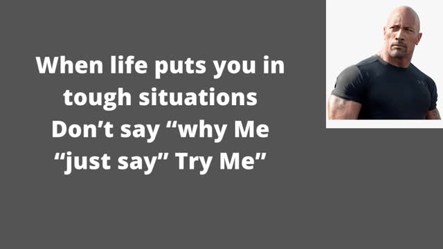 Dwayne Johnson | Dwayne Johnson quotes about life| Rock quotes success|