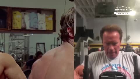 Veja o Antes e o Depois de Arnold Schwarzenegger Treinando