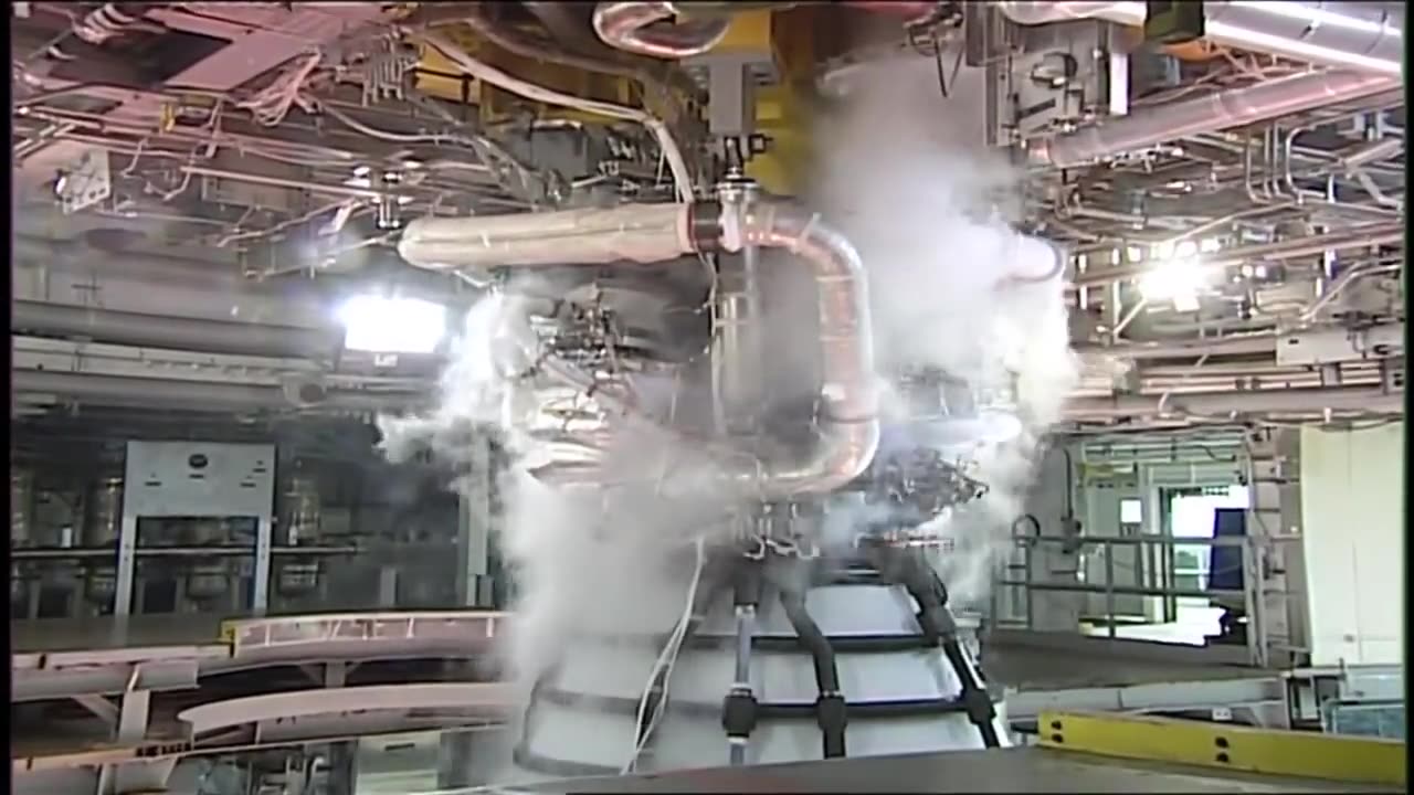 RS-25 Rocket Engine Test Firing