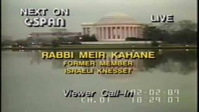 RABBI MEIR KAHANE C-SPAN INTERVIEW