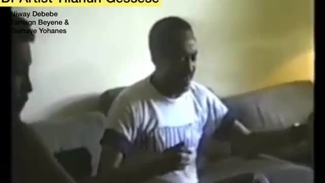 Ethiopian legend artist telahune gesese singing with his friends