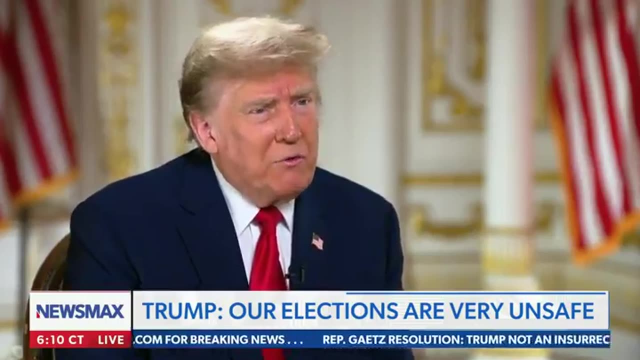 Trump brought up watermarked ballots in his interview