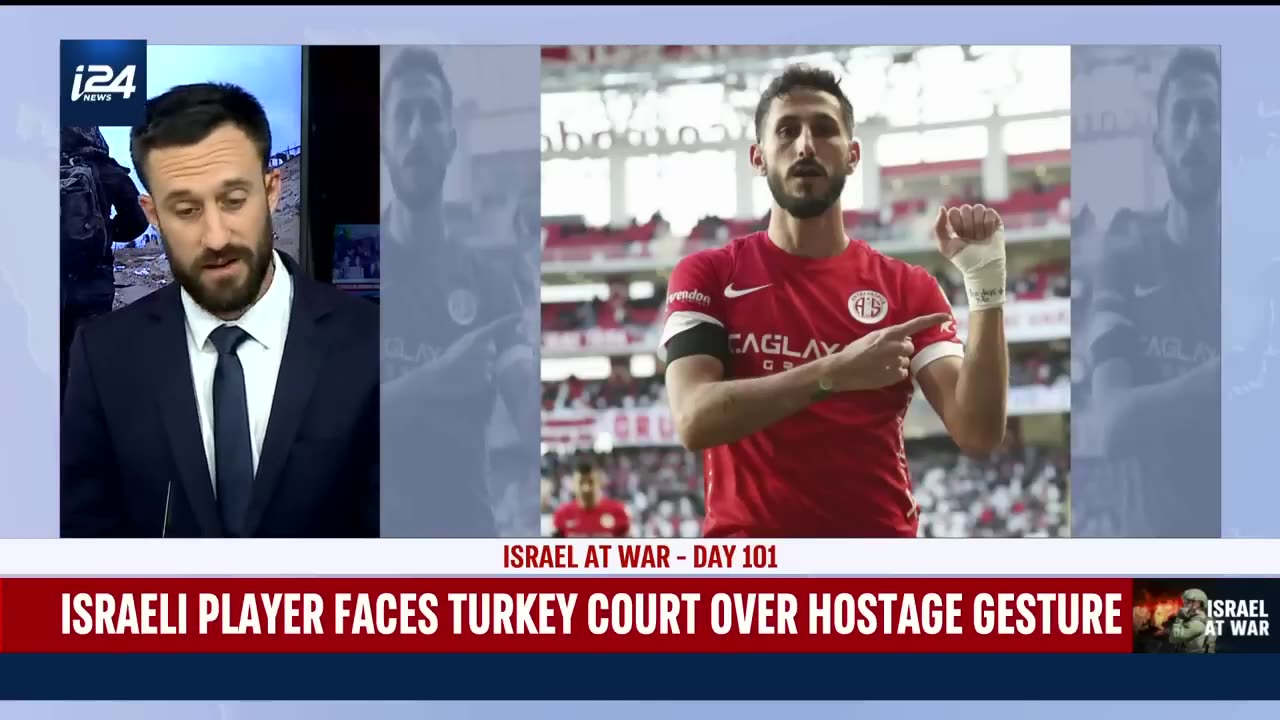 The Israeli football player who was arrested in Turkey on inciting accusations
