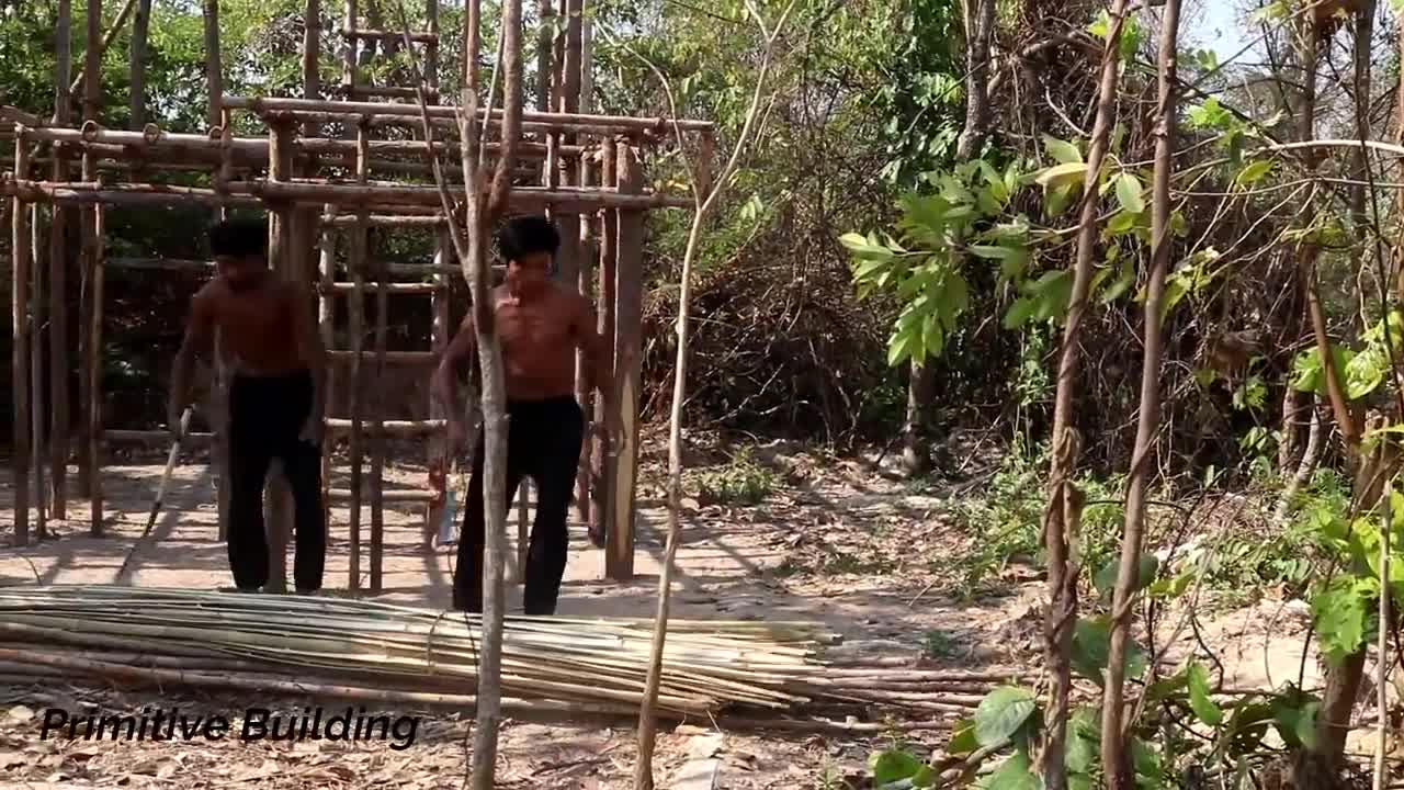 Build Awesome Three Story Bamboo Villa House ( The project Amazing House Villa )