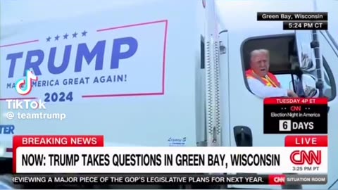 PRESIDENT TRUMP: "How do you like my garbage truck?"