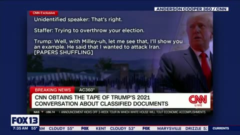 New Latest Shocking Audio revealed. Trump discusses classified documents in leaked audio