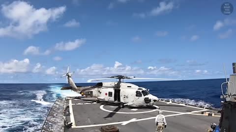 How Helicopters Land in Rough Seas