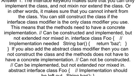 How I can declare interface methods in Dart 3