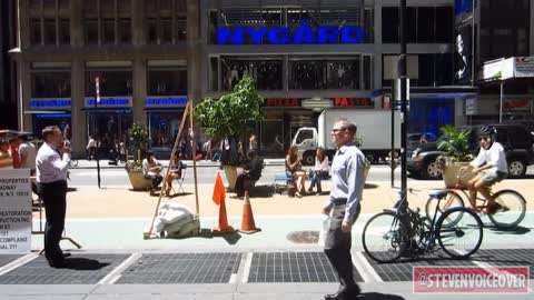 Sleepy Joe Goes Biking In New York City...